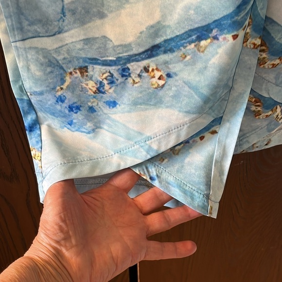 Misslook polyester blue and gold pull-on lounging pants. Size Small NWOT - Picture 4 of 8